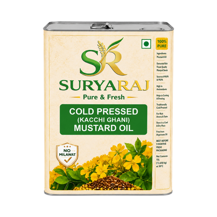 Kachi Ghani Cold Pressed Black Mustard Oil 5L